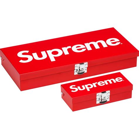 supreme small metal box retail price|Supreme Small Metal Storage Box Red .